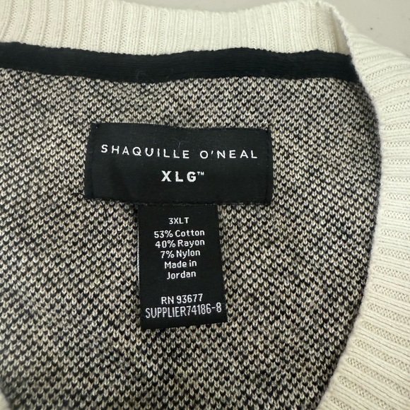 Shaquille O’Neal Long Sleeve Pullover Crew Neck Sweater Men’s Size 3XLT - Picture 3 of 5